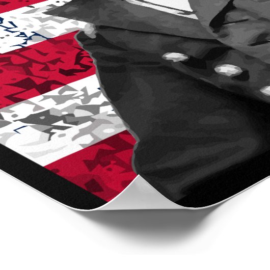 Sherman, Lincoln und Grant mit schwarzer Grenze Poster (Ecke)