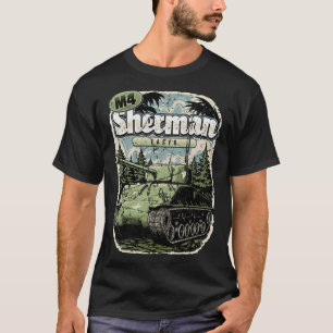SHERMAN-Panzer M4 WW2 M4A3E8 easy 8 vintage r T-Shirt
