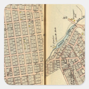 Sherman Park, New York 2 Quadratischer Aufkleber