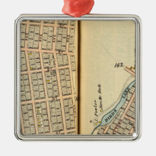 Sherman-Park, New York Silbernes Ornament