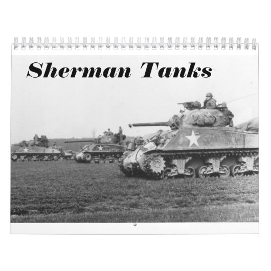 Sherman Tank Calendar Kalender (Titelbild)