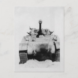 Sherman Tank Postkarte