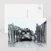 Sherman Tank Postkarte (Vorne/Hinten)
