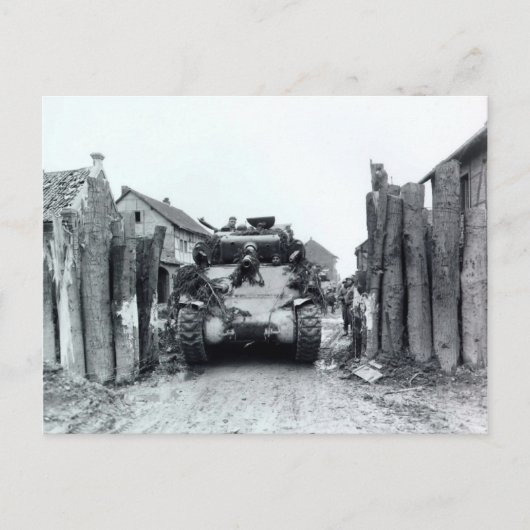 Sherman Tank Postkarte (Vorderseite)
