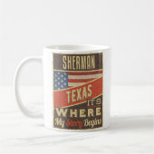 Sherman Texas Kaffeetasse (Links)