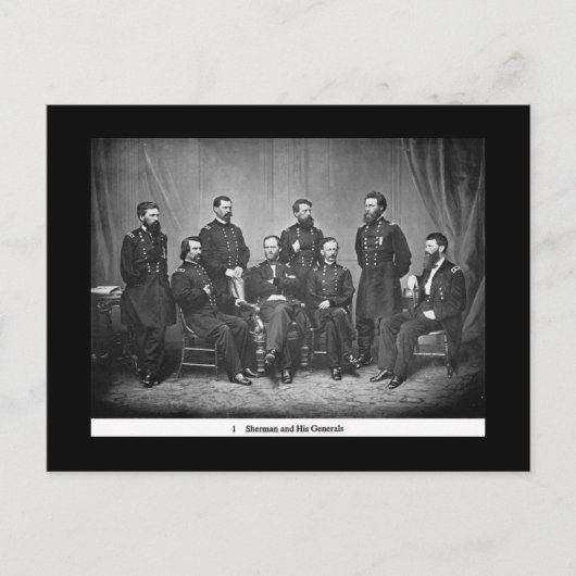 Sherman und seine Generäle Postcard Postkarte (Vorderseite)