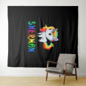 Sherman Unicorn Wandteppich (Beispiel (Horizontal))