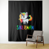 Sherman Unicorn Wandteppich (Beispiel)