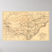 Sherman von Atlanta bis Goldsboro Poster (Vorne)