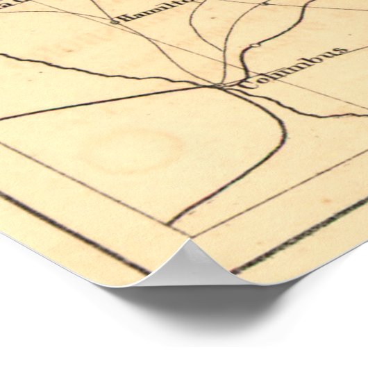 Sherman von Atlanta bis Goldsboro Poster (Ecke)