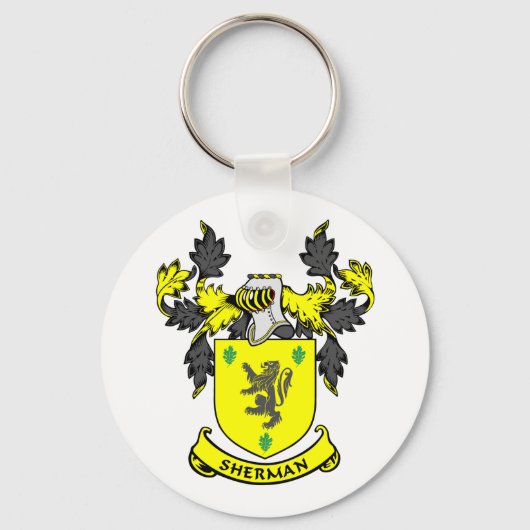 SHERMAN-Wappen Schlüsselanhänger (Vorderseite)