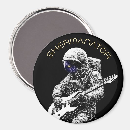SHERMANATOR Astronaut Magnet (Vorderseite/Rückseite)