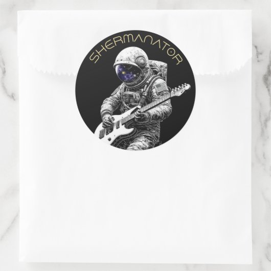 SHERMANATOR Band Runder Aufkleber (Tasche)