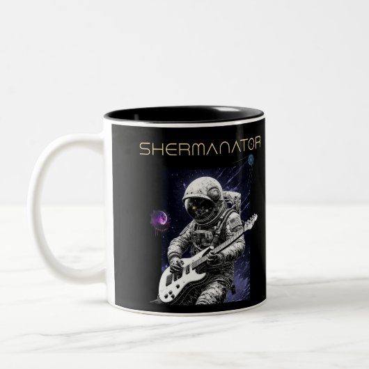 SHERMANATOR Band-Tasse Zweifarbige Tasse (Links)