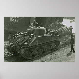 Shermans in Anzio Poster