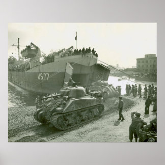 Shermans in Anzio Poster