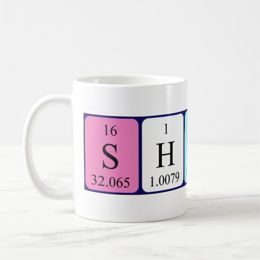 Sheron Periodenname Tasse (Links)