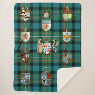 Sherpa Blanken Throw Ferguson Clan Wappen Sherpadecke