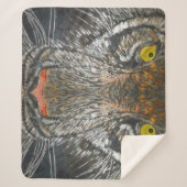 Sherpa Blanket - Augen des Tigers Sherpadecke (Vorderseite)