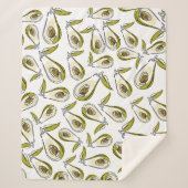 Sherpa Blanket Avocado Sherpadecke (Vorderseite)