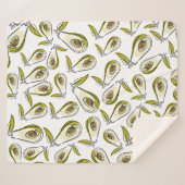 Sherpa Blanket Avocado Sherpadecke (Vorderseite (Horizontal))