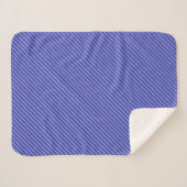 Sherpa Blanket - Blue Stripe Pattern Sherpadecke (Vorderseite (Horizontal))