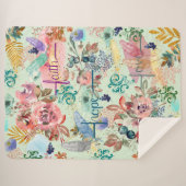 Sherpa Blanket Faith Hope Liebe Sherpadecke (Vorderseite (Horizontal))