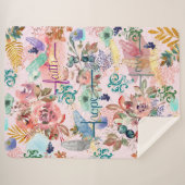 Sherpa Blanket Faith Hope Liebe Sherpadecke (Vorderseite (Horizontal))