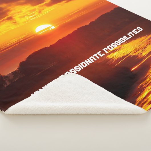 Sherpa Blanket: "Finde dein Feuer im Inneren" Sherpadecke (3/4)