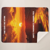 Sherpa Blanket: "Finde dein Feuer im Inneren" Sherpadecke (Vorderseite (Horizontal))
