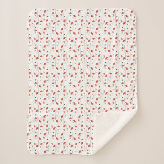 Sherpa Blanket - Floral Pattern Sherpadecke (Vorderseite)