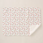 Sherpa Blanket - Floral Pattern Sherpadecke (Vorderseite (Horizontal))
