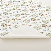Sherpa Blanket - Flowers Pattern Sherpadecke (3/4)