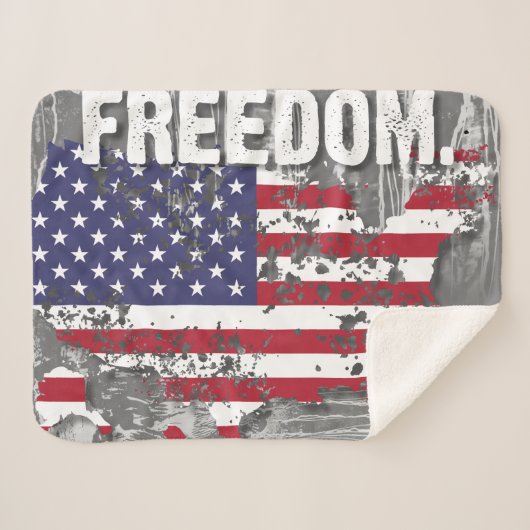 Sherpa Blanket – Freedom Job Sherpadecke (Vorderseite (Horizontal))