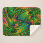 Sherpa Blanket (Green Leaf) Sherpadecke (Vorderseite (Horizontal))