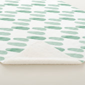 Sherpa Blanket - Green Pattern Sherpadecke (3/4)