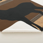 Sherpa Blanket-Groß-Braunbrauner Gelbsteinelch Sherpadecke (3/4)