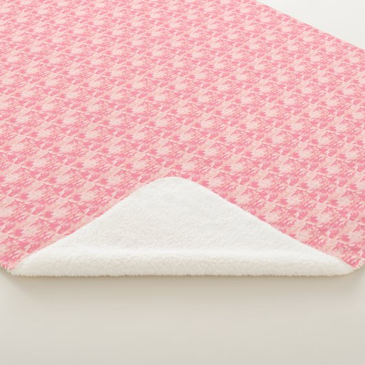Sherpa Blanket-Großdruck Rosa Sherpadecke (3/4)