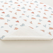 Sherpa Blanket - Hearts Pattern Sherpadecke (3/4)