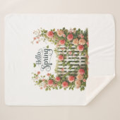 Sherpa Blanket-Hello Spring Floral Sherpa Blanket Sherpadecke (Vorderseite (Horizontal))