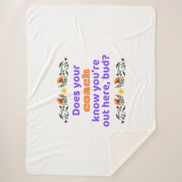 Sherpa blanket hockey gift does coach know sherpadecke