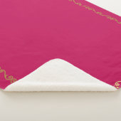 Sherpa Blanket-Hot-Pink-Monogramm Sherpadecke (3/4)