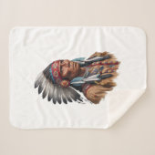 Sherpa Blanket - Indigene Amerikaner Sherpadecke (Vorderseite (Horizontal))