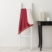 Sherpa Blanket-Jester Red Custom Monogram Sherpadecke (Beispiel)