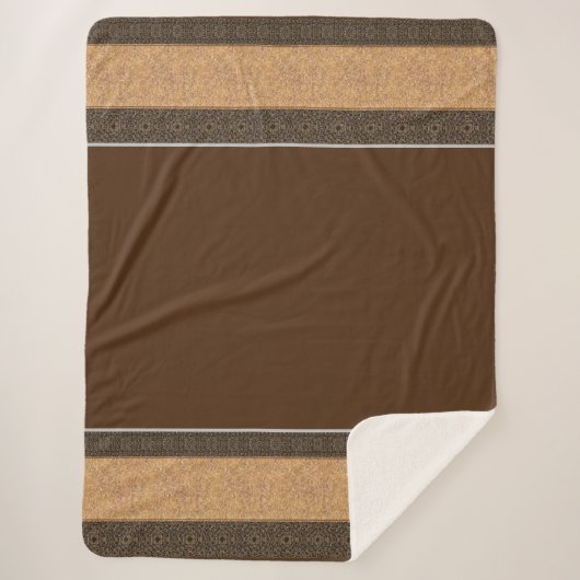 Sherpa Blanket-Large-Brown Yellowstone Sherpadecke (Vorderseite)