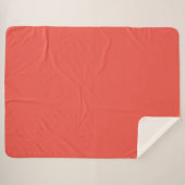 Sherpa Blanket-Large-Flamingo Coral Sherpadecke (Vorderseite (Horizontal))