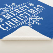 Sherpa Blanket-Large- Frohe Weihnachten Sherpadecke (3/4)
