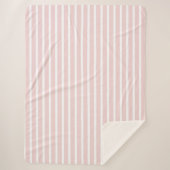 Sherpa Blanket (Large) - Pink Stripe Pattern Sherpadecke (Vorderseite)