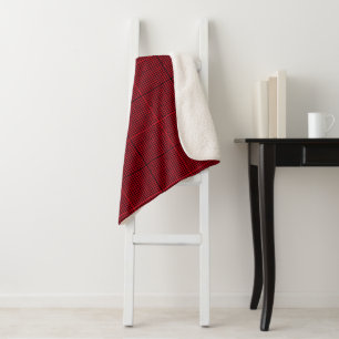 Sherpa Blanket-Large-Red Jester Windows-Kariert Sherpadecke