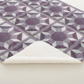 Sherpa Blanket - Lila Quilt-Muster Sherpadecke (3/4)